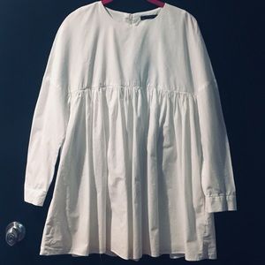 zara trafaluc collection long sleeve romper-dress